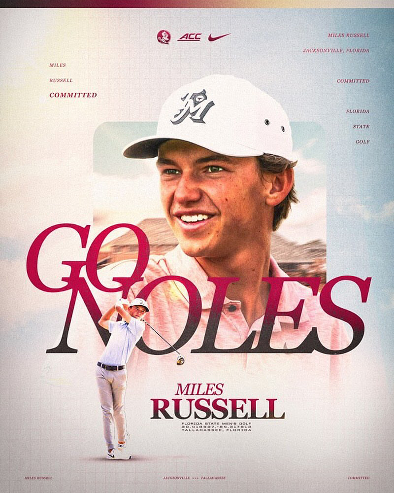 FSU Lands Top Golf Recruit Miles Russell, Breaker of Tiger’s Record